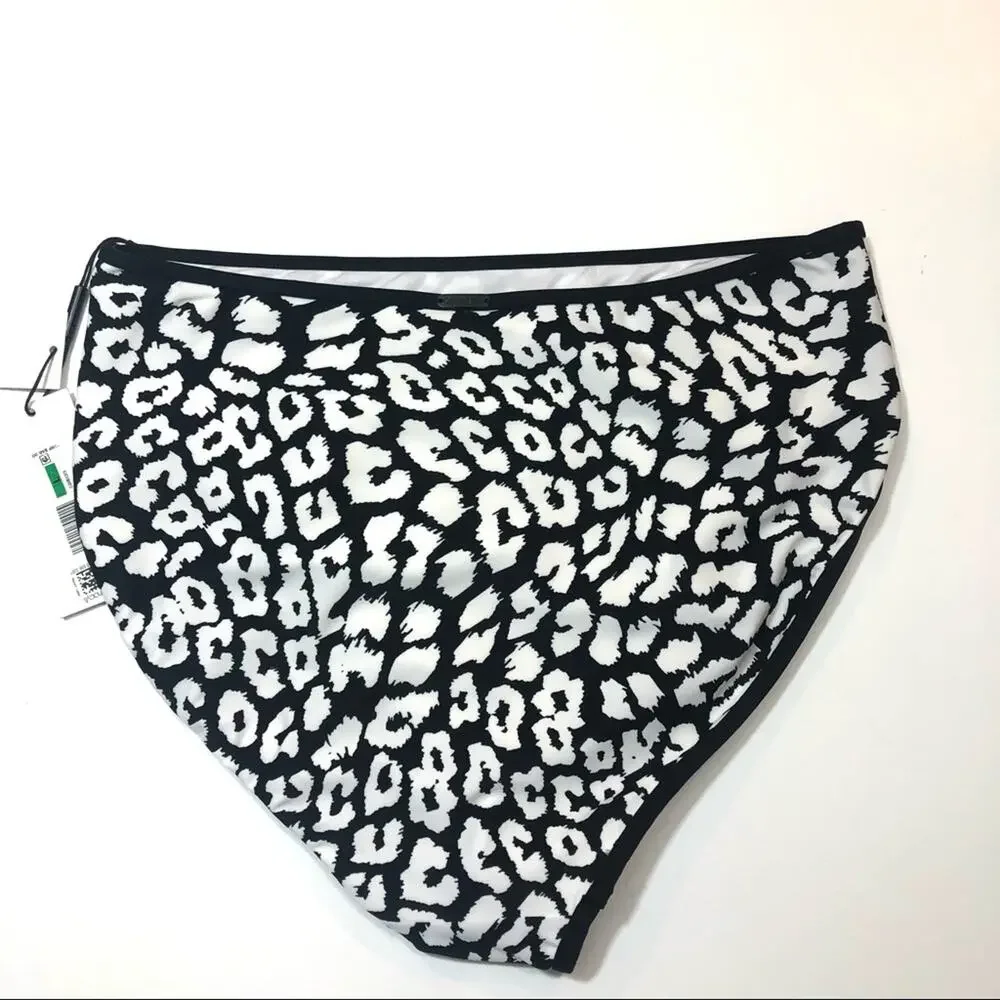 Calvin Klein LEOPARD High-Waist Bikini Swim Bottom